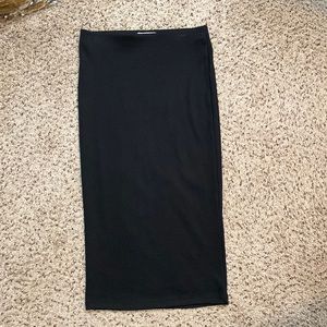 Black pencil skirt